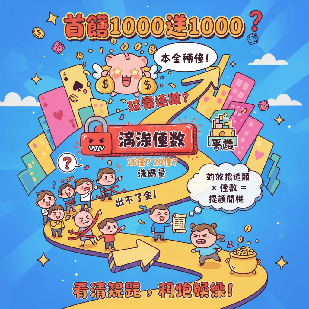 首儲1000送1000：破解流水倍數與優惠活動領取技巧