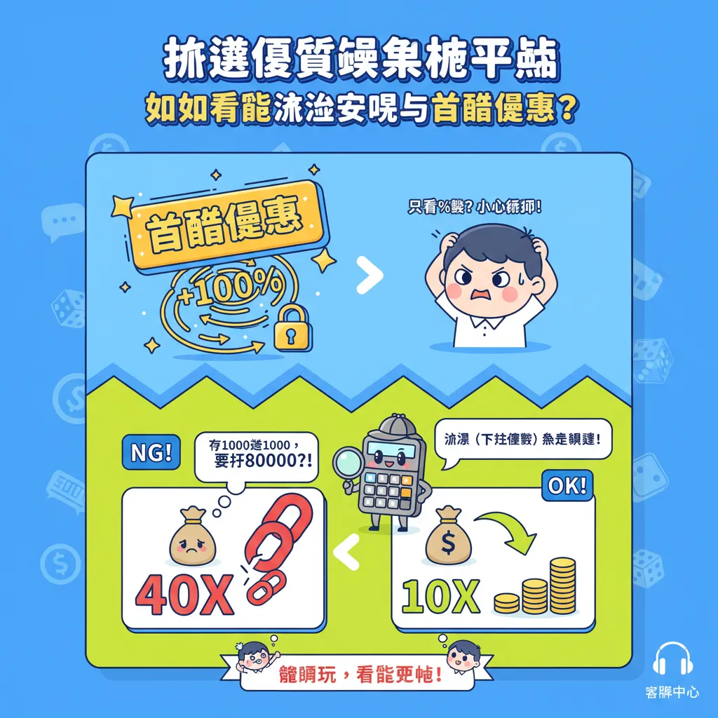 挑選優質娛樂城平臺：如何看懂流水要求與首儲優惠？